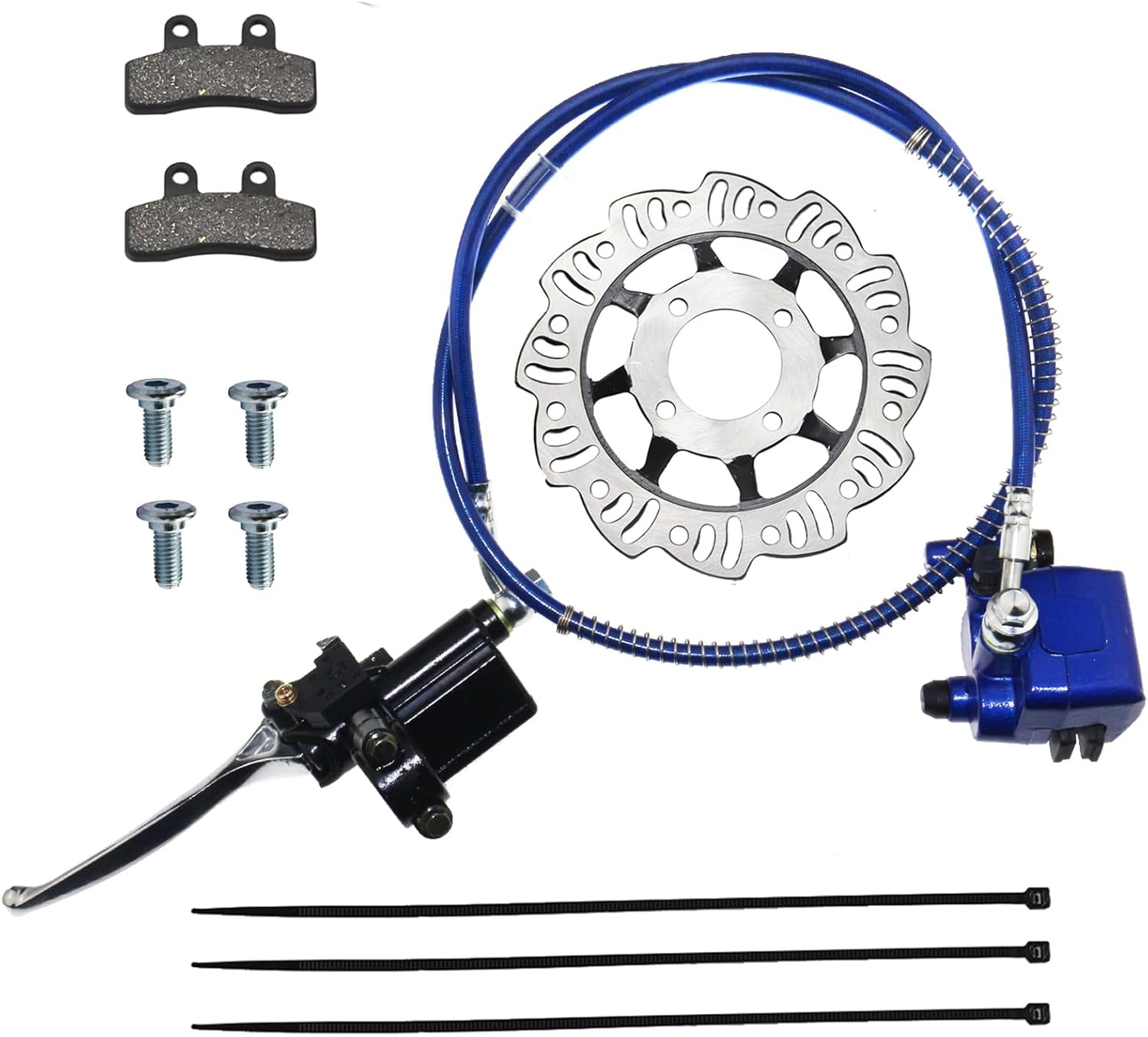 Hydraulic Front Brake Caliper + Rotor For Dirt Bike 110cc 125 - Foto 2