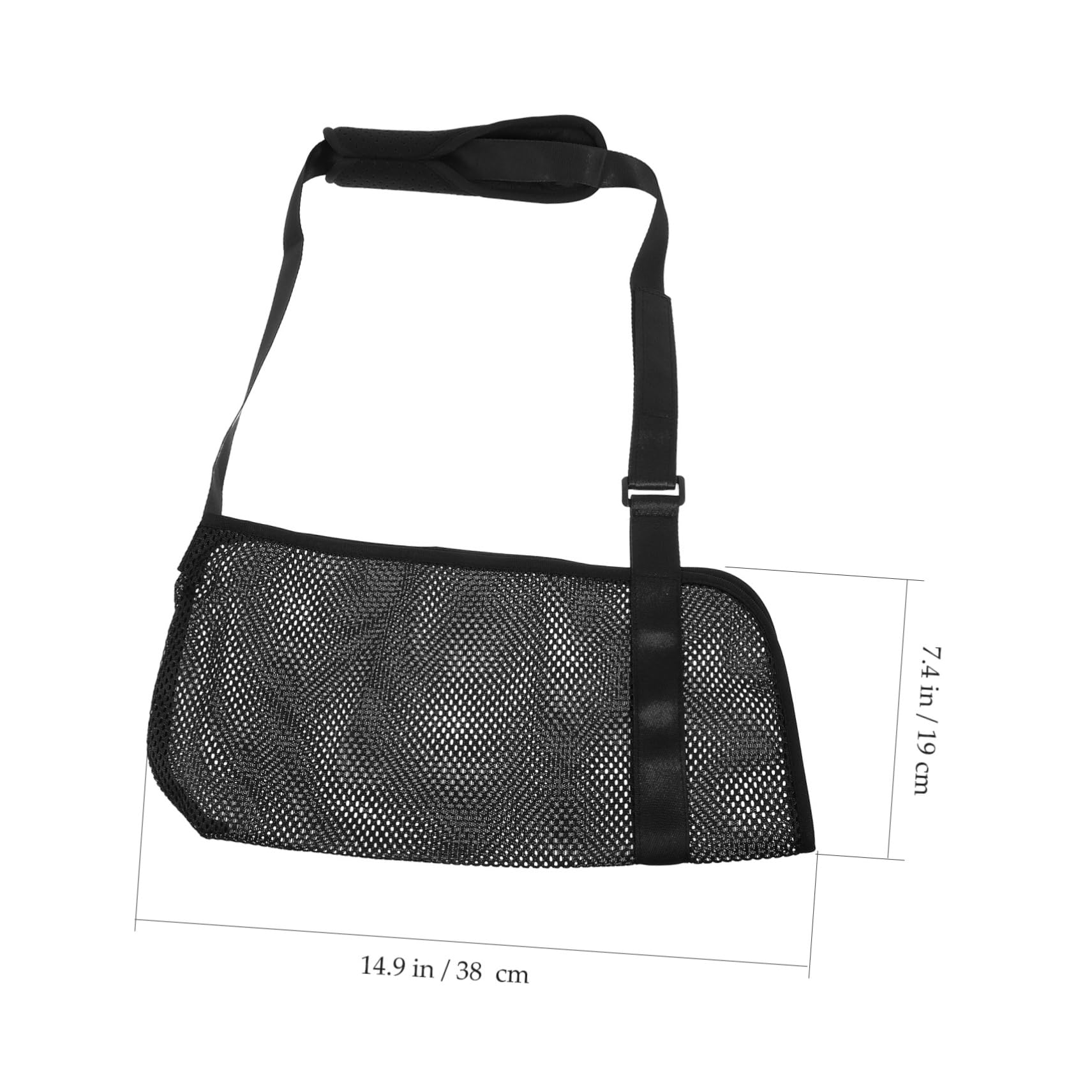 FRCOLOR Arm Sling Ergonomic Shoulder Immobilizer Patients Shoulder Immobilizer Ergonomic Elbow Protector Adjustable Elbow Protector Adjustable Straps Broken Arm Support Suspend Nylon Black