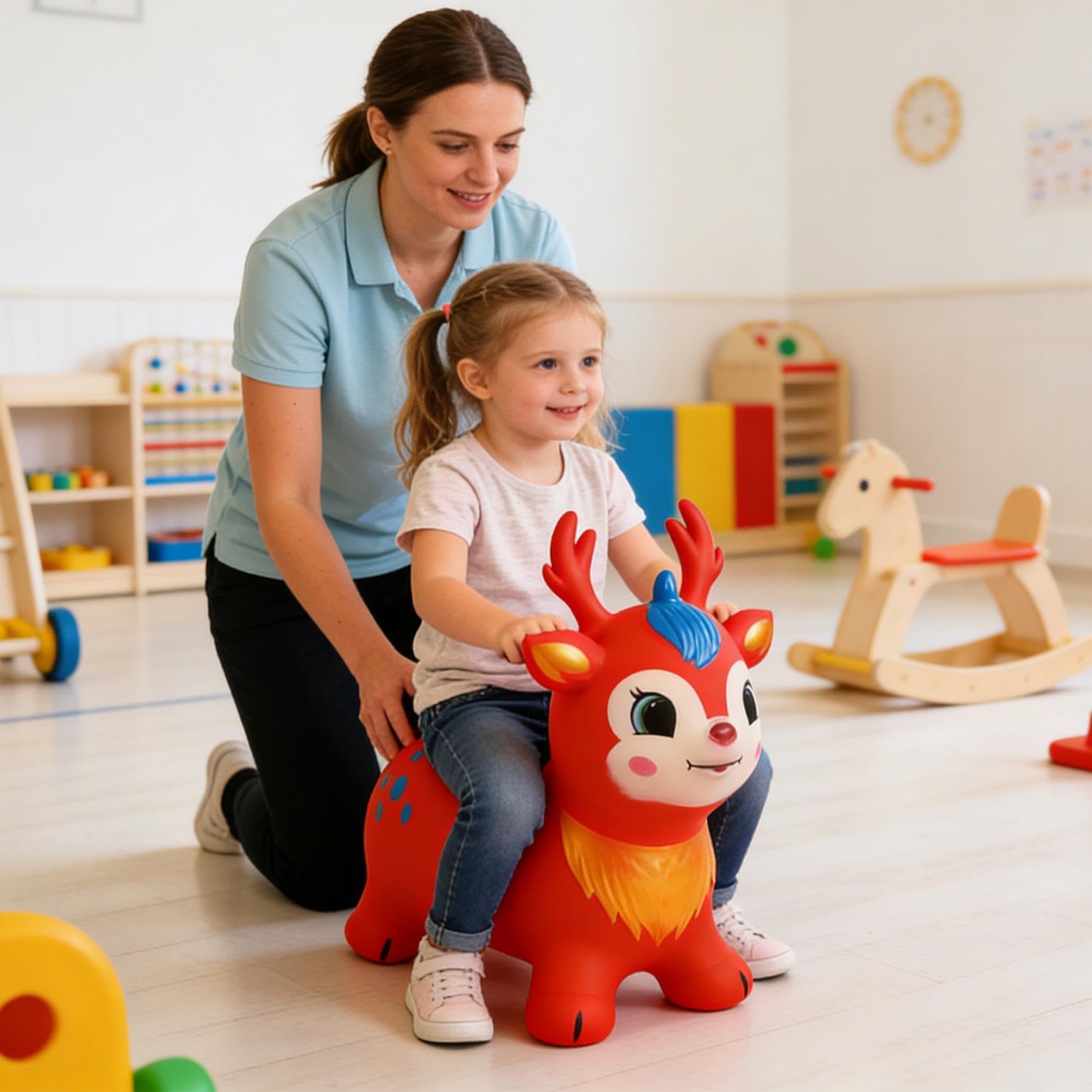 Animal Saltarín Caballo Saltador de Goma para Niños