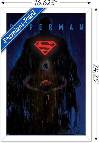 Miniatura 35 de Trends International DC Comics: Dark Artistic - Póster de pared de Superman, 34 pulgadas de largo x 22.4 W, versión premium sin marco