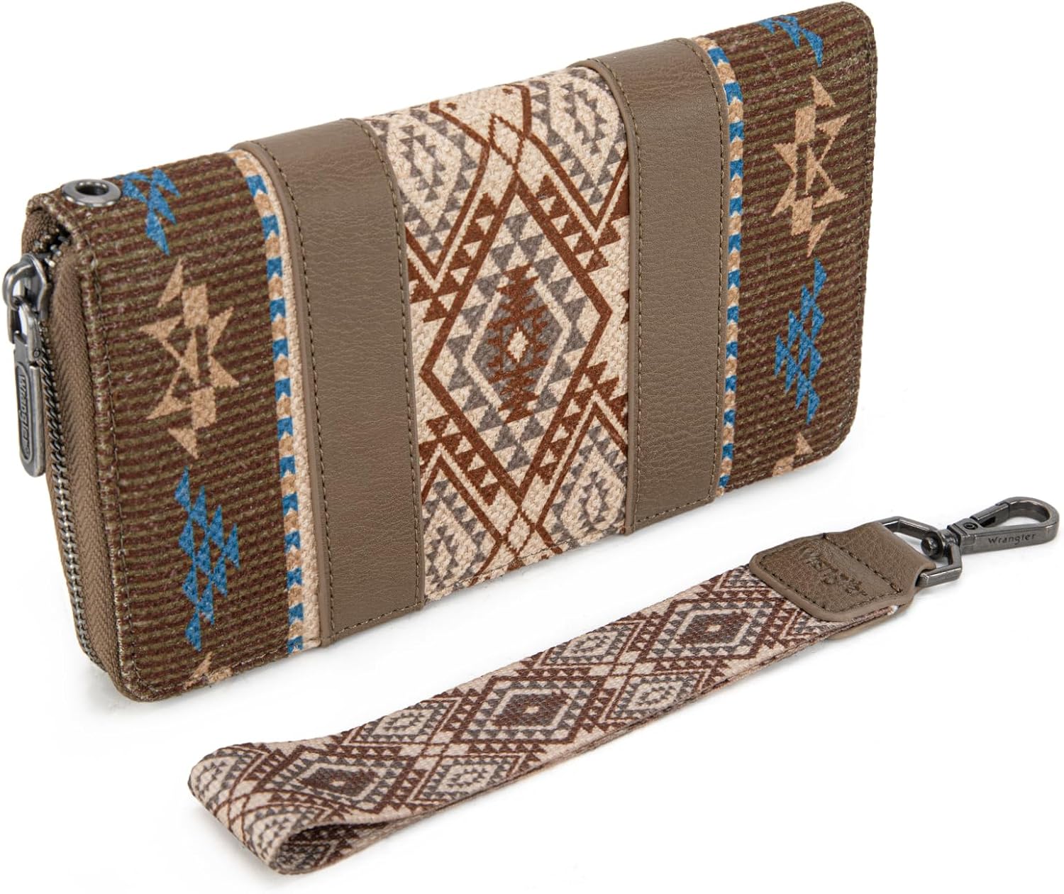 X Wrangler Wristlet Western Wallet Boho Aztec Credit Card Holder for Women - Image 4
