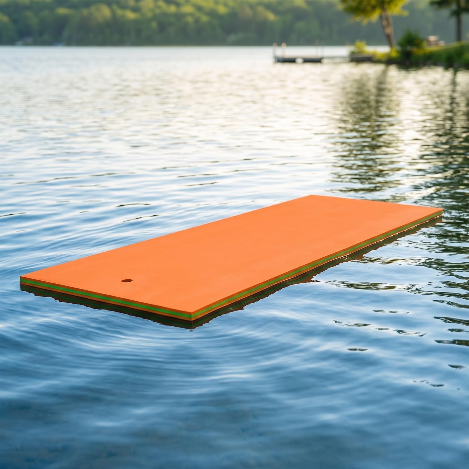 Materassino Galleggiante Resistente Agli Strappi Tappeto Galleggiante Arrotolabile Tappeto in Schiuma per Lago