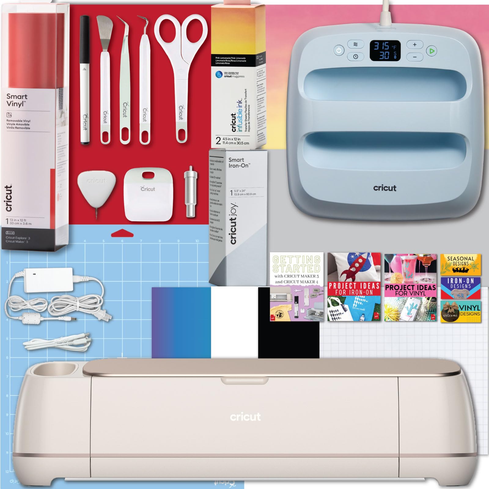 Cricut Maker And Easy Press Bundle Cutting Machine