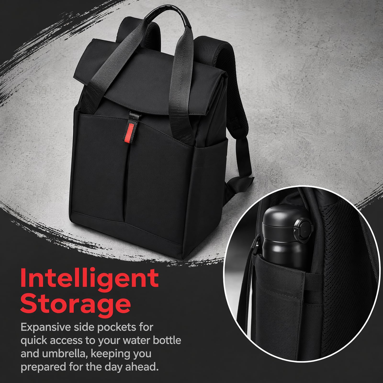 Unisex 15-calowy laptop Cabriolet plecak, 3-drogowy odporny na zużycie Business Daypack torba na ramię Satchel dla podróży do dojazdu
