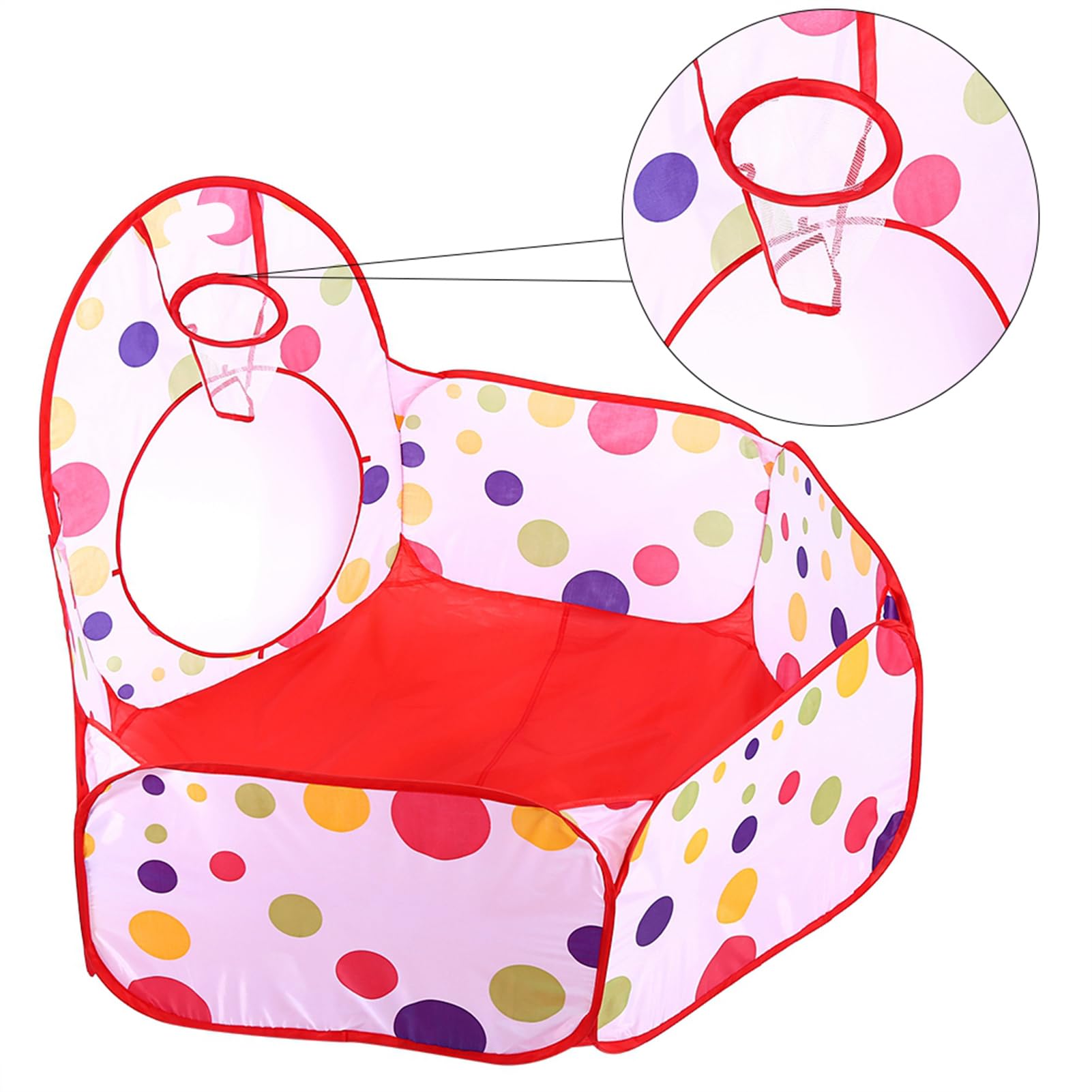 3 en 1 Tienda Campaña Infantil, Casita Túnel Infantil Pop-up, con Piscina de Bolas, Tema de Dinosaurio y Espacio para Niños Regalo, Fiesta de Cumpleaños