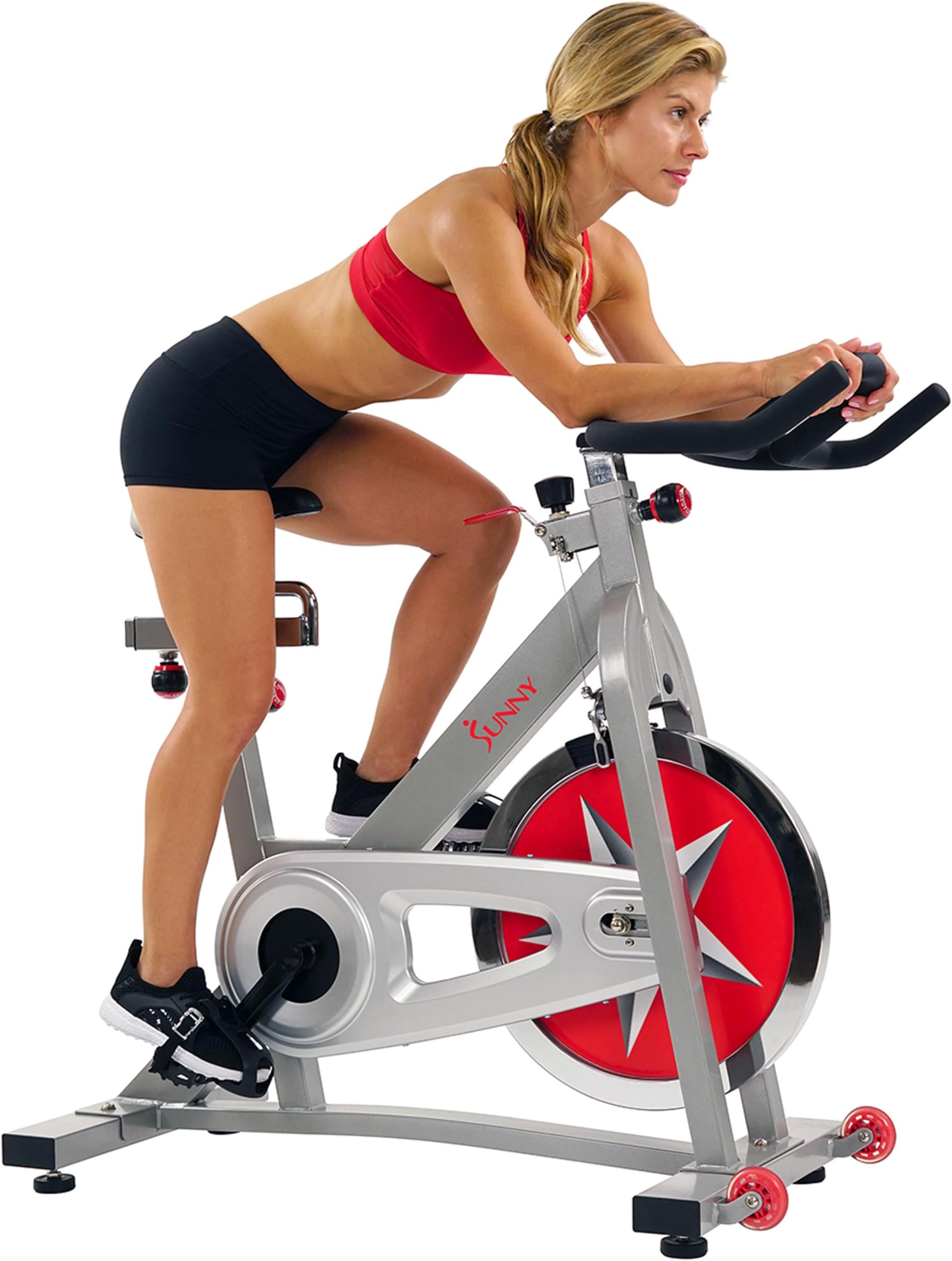 Sunny Health & Fitness SF-B901B Belt Drive Indoor Cycling Bike