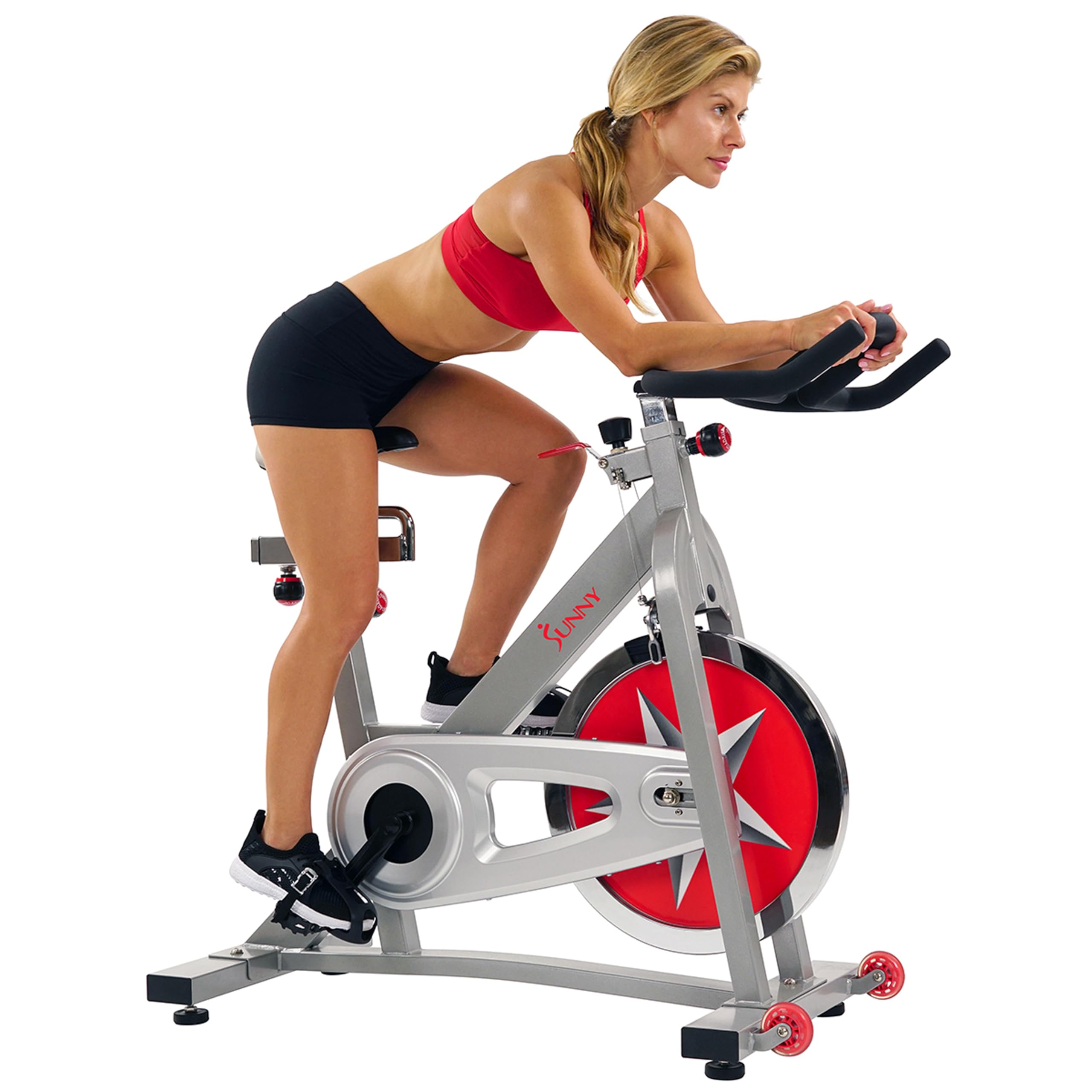 Sunny Health & Fitness SF-B901B Belt Drive Indoor Cycling Bike