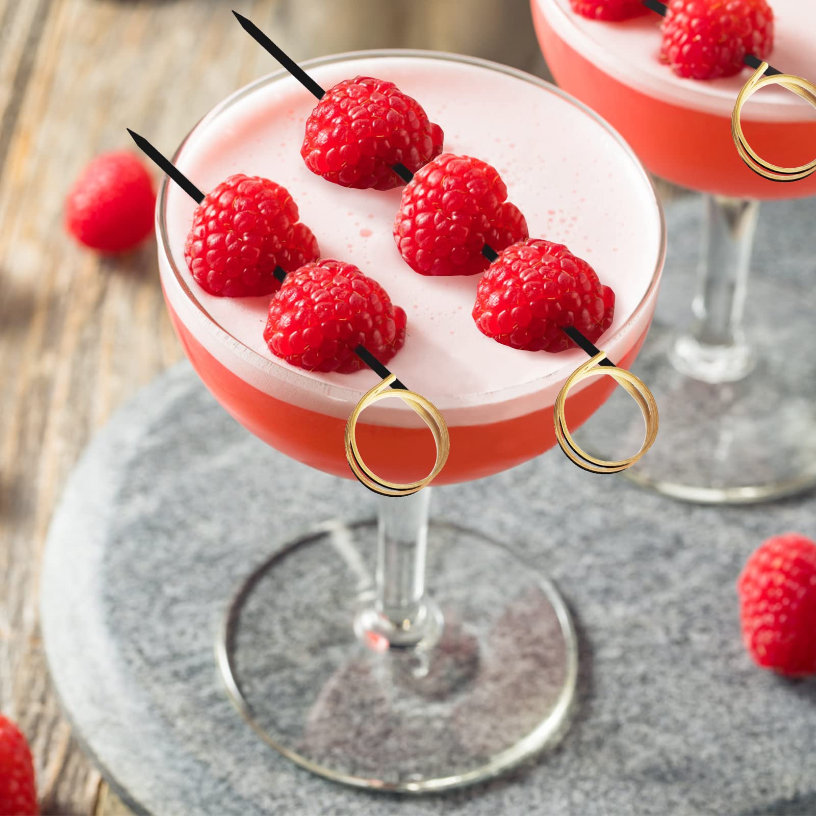 200 Bambus-Cocktailspieße 12 Cm – Mit Geknotetem Ende, Für Fingerfood & Partys