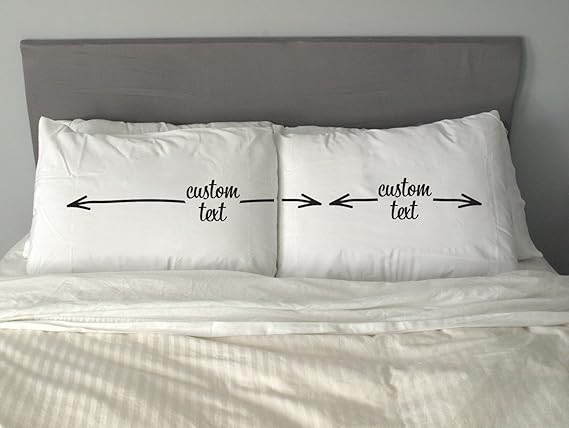 personalised bed pillow cases