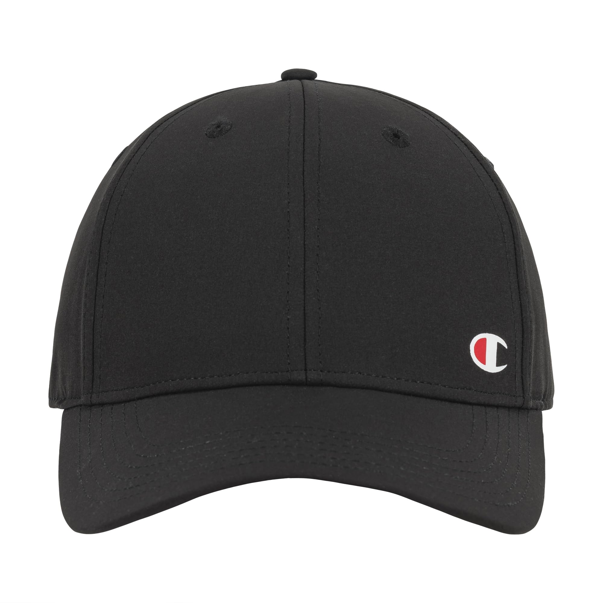 Champion Womens Performance Stretch Ponytail Adjustable Baseball Cap, Black, One Size