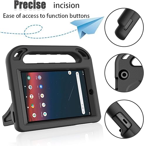 Miniatura 6 de BMOUO Funda infantil para tablet Walmart Onn de 8 pulgadas Gen 3 2022 modelo 100071483 con protector de pantalla integrado a prueba de golpes ligera