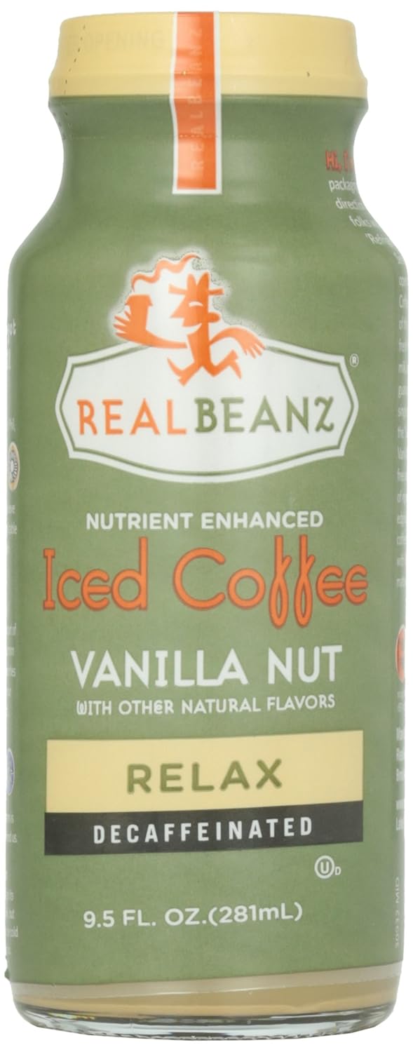 Realbeanz Iced Coffee Vanilla Nut, Relax, 9.5 oz Coffee