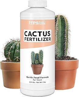 TPS NUTRIENTS Cactus Fertilizer for Cacti and All Desert Plants, Liquid Plant Food, 32 oz (1 Quart)