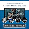 OREI 1×2 Extensor Divisor HDMI sobre Ethernet 4K60H 230ft Loop-Out POC EDID | Extensor HDMI sobre CAT6 – HDMI 2.0b, HDCP 2.2, 18Gbps, HDR10+, Dolby Vision, HLG, Color de 12 bits, Audio LPCM y DTS-HD 7