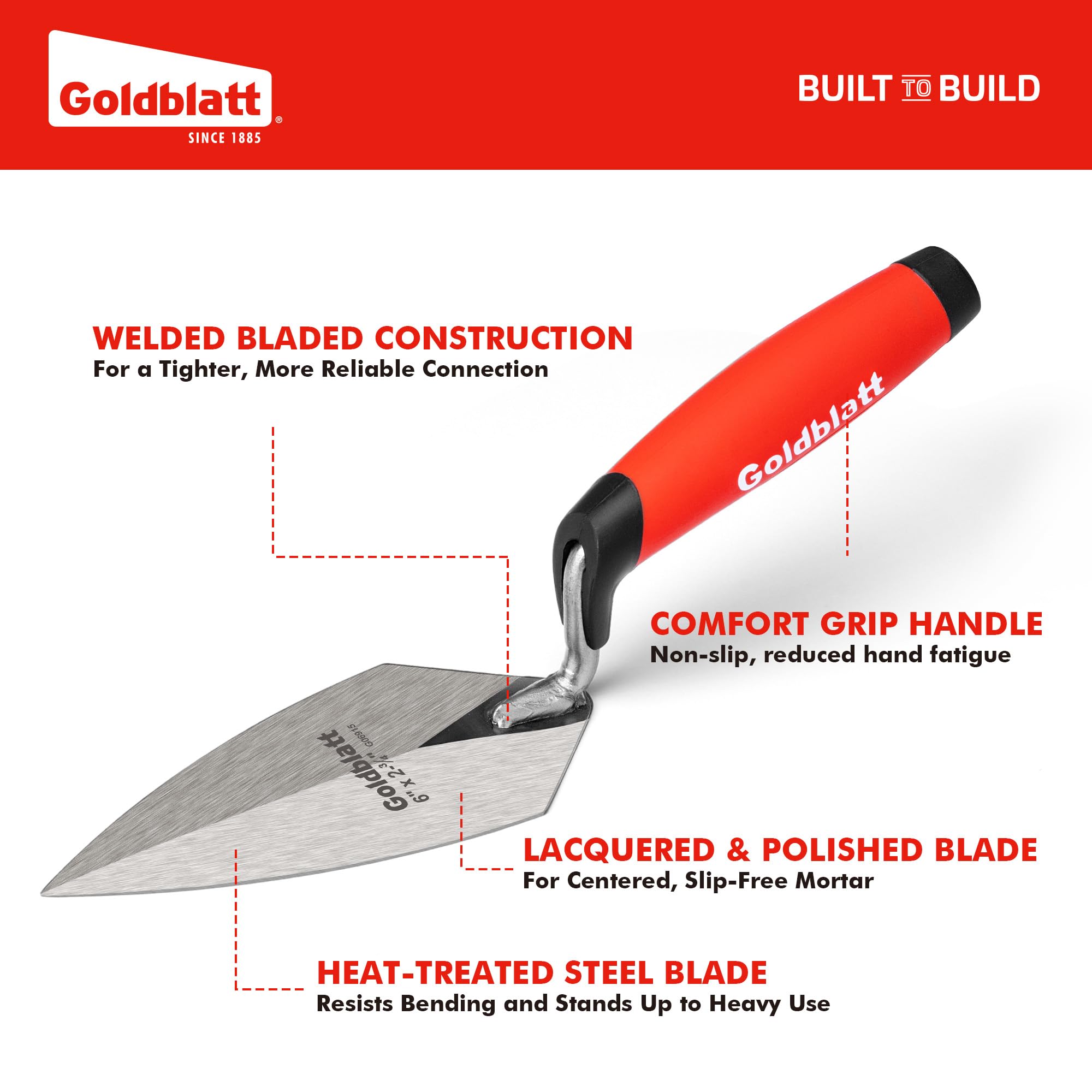 Goldblatt Masonry Trowel Set - 2PC -2