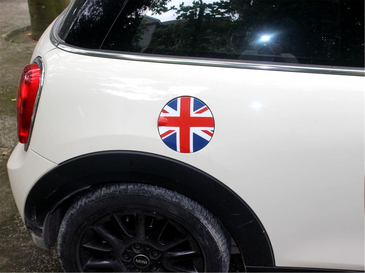 ABS Fuel Tank Gas Cap Cover Trim for Mini Cooper Hardtop Hatchback Covertible Countryman Clubman (Union Jack,R55 R56 1.5T 1.6T)