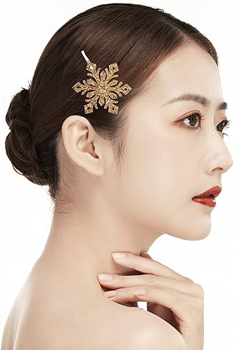 Miniatura 2 de EXCEART 30 parches de copo de nieve con purpurina, apliques de copo de nieve, horquillas para ropa, vestidos, plantas, sombreros, jeans, coser,