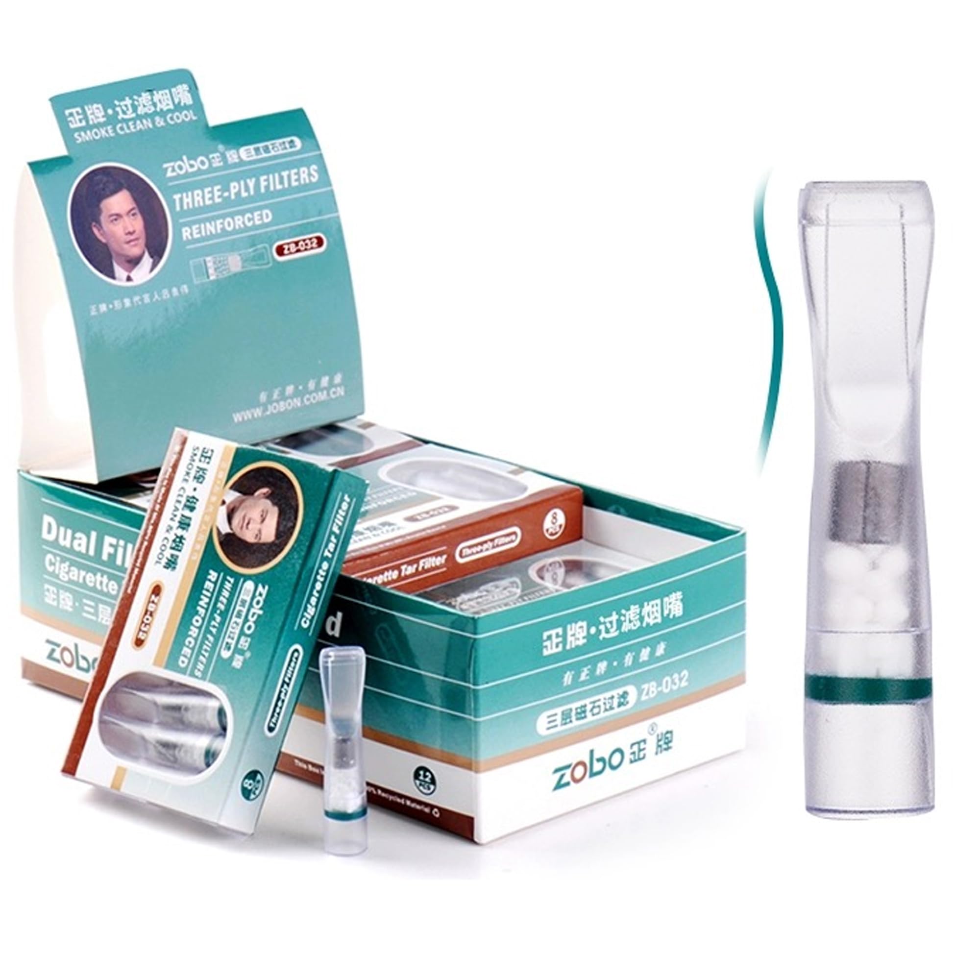 Amazon.com: ZOBO 3 Layers Disposable Cigarette Filters, Multi-Filtering to  Reduce Tar and Smoke Stains (96 Per Pack) Stylish Design Holder Filter,  Suitable for Coarse Cigarettes (7,6mm) : Health & Household