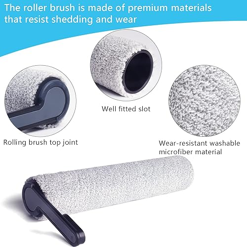 Miniatura 3 de Rodillo de cepillo de repuesto y filtro de vacío HEPA para aspiradora inalámbrica en seco y húmedo Tineco Floor ONE S7 Pro, piezas de repuesto para