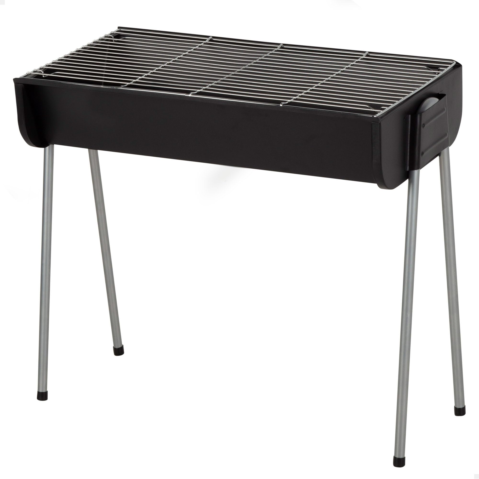 AKTIVE 63169 Barbacoa de carbón, De Acero, Medidas 60x30x55 cm, Diseño Resistente y fácil de Montar, óptimo para jardín, terraza y Camping