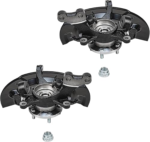 Miniatura 3 de Detroit Axle - 2.5L Delantero 2 piezas nudillos de dirección para Toyota 12-17 Camry, 2 nudillos de dirección y cojinete de cubo de rueda 2012 2013