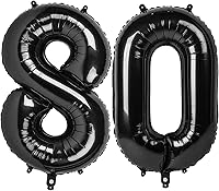 Vista 138 de Globos con números con estampado de vaca, globos de 40 pulgadas del número 0-9 (cero-nueve), globo de vaca para suministros de fiesta de cumpleaños