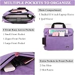 Laptop Shoulder Bag,Unisex Water Resistant Briefcase Lightweight Laptop Case