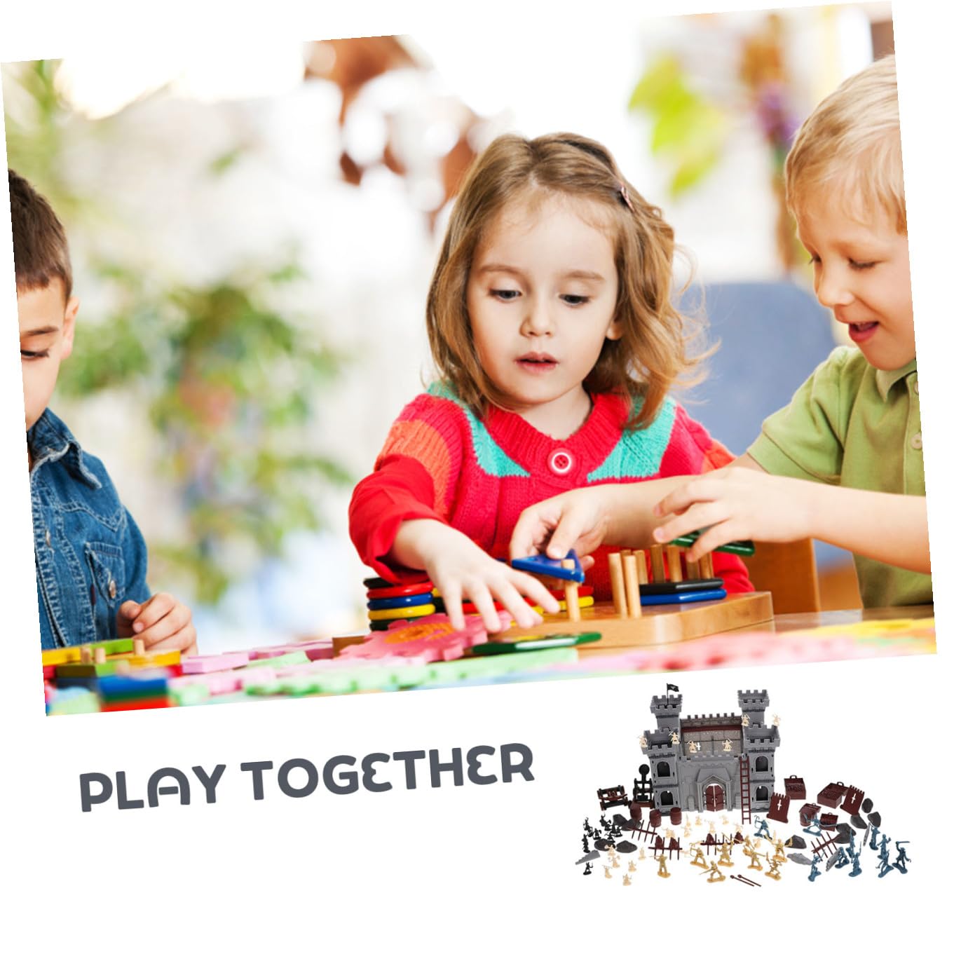 BESTonZON Set di Figure Soldato Pirata in Plastica 310 Pezzi per Fortezza | Accessori per Tavolo da Sabbia, Stile a Tema Pirata, Uso Decorativo ed Educativo