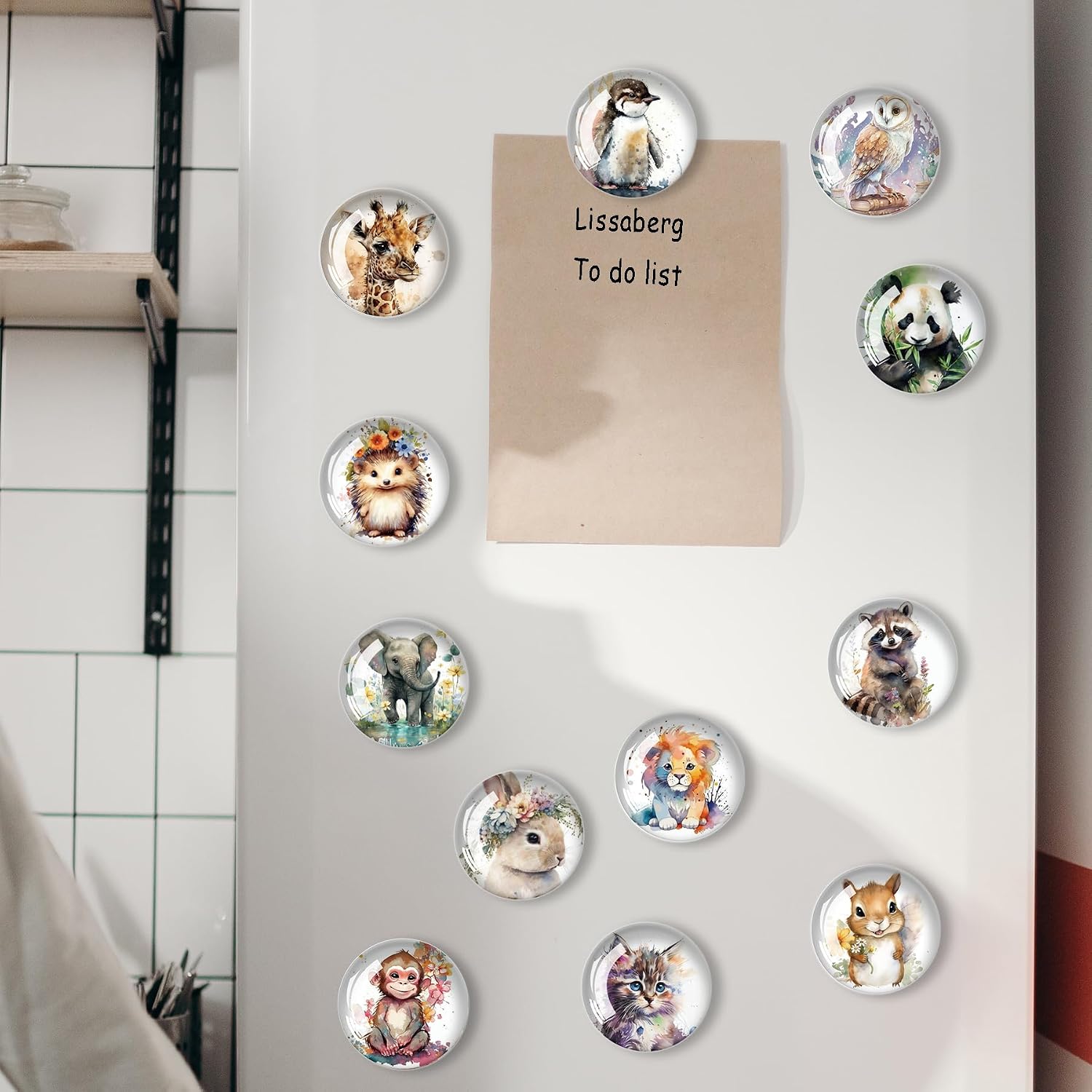 12 PCS Strong Fridge Magnets Gift Set, Fun Magnets Decor, Animal image 2