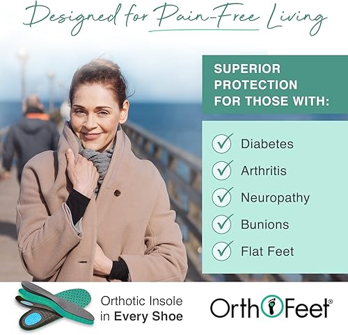 Miniatura 4 de Orthofeet Botas ortopédicas innovadoras para mujer, ideales para fascitis plantar, alivio del dolor de pies y talón. Pantuflas de soporte de arco,