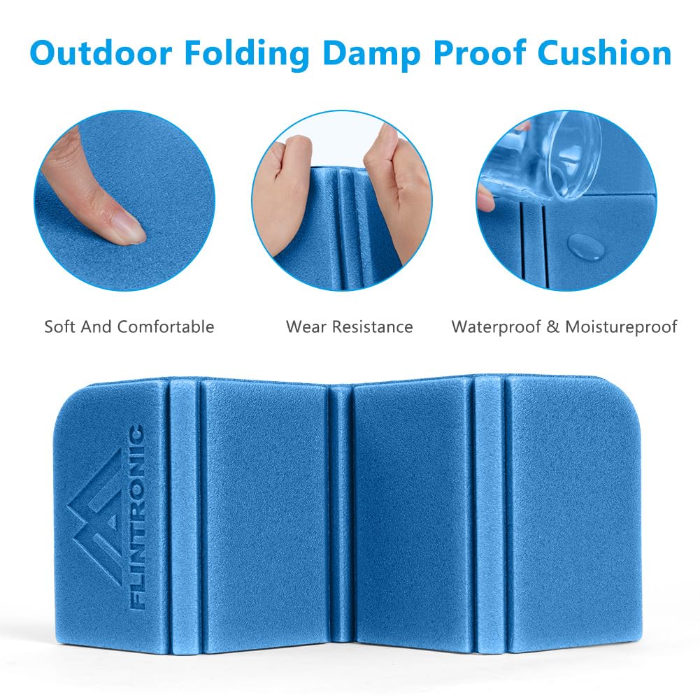 flintronic Pack of 4 Seat Cushion Foldable Outdoor Waterproof Playground Mat Children's Seat Mat with Carry Bag for Outdoor Playground Garden Stadium Hunting Hiking Camping - Image 3