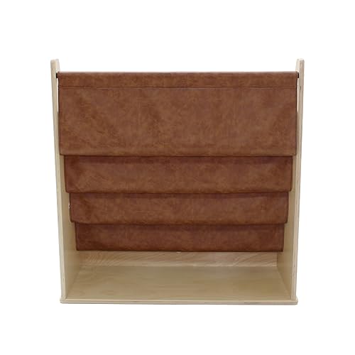 Miniatura 51 de Factory Direct Partners 13132-NT - Soporte de exhibición para libros de abedul, 5 estantes para libros y revistas infantiles para dormitorio, sala