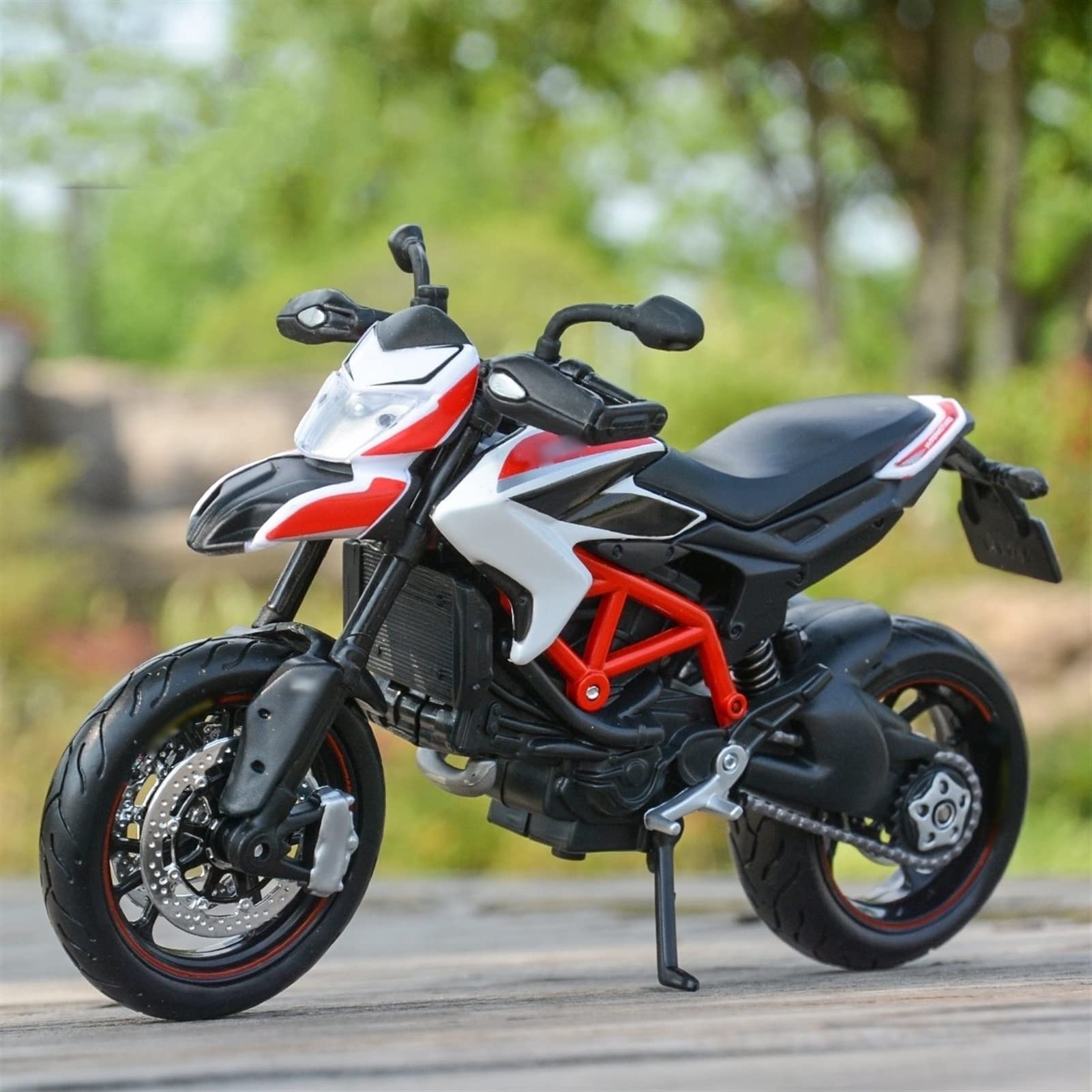 1:12 per D&ucati Hypermotard SP 2013 Rosso Die Cast Veicoli da Collezione Hobby Giocattoli Modello Moto