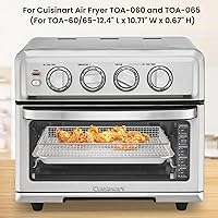 Vista 6 de Stainless Steel Air Fryer Tray Replacement for Cuisinart Air Frye TOA-060 and TOA-065, TOA-70 Deep Fryer Parts & Accessories, 12.4"x11" Baking Sheet
