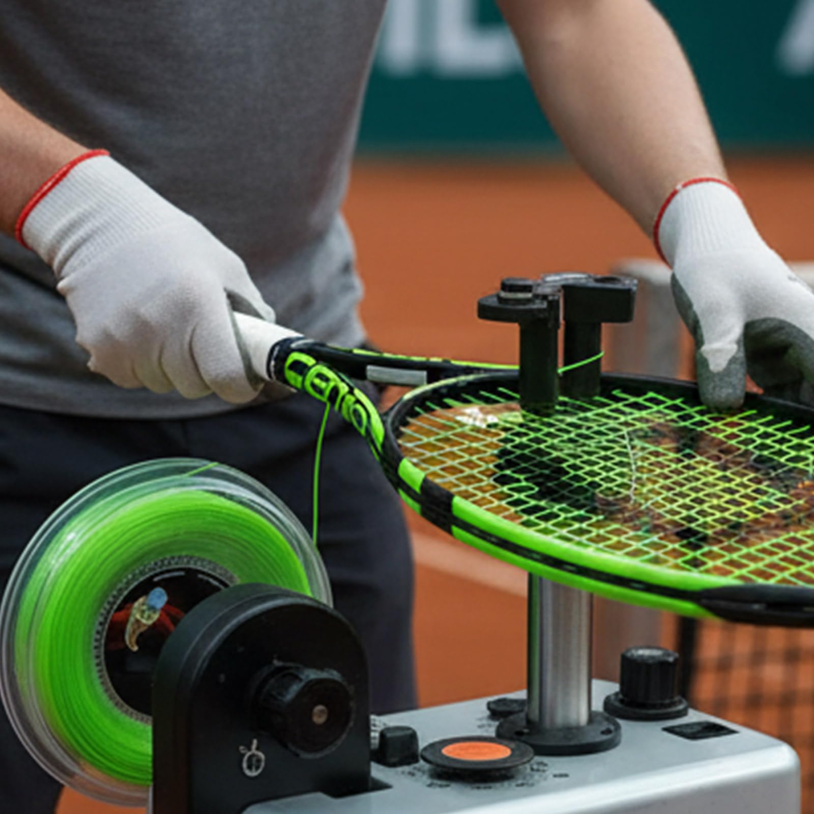Bobina di corda da 200 m, diametro 1,35 mm, struttura morbida per controllo delle palline e corde da tennis comfort