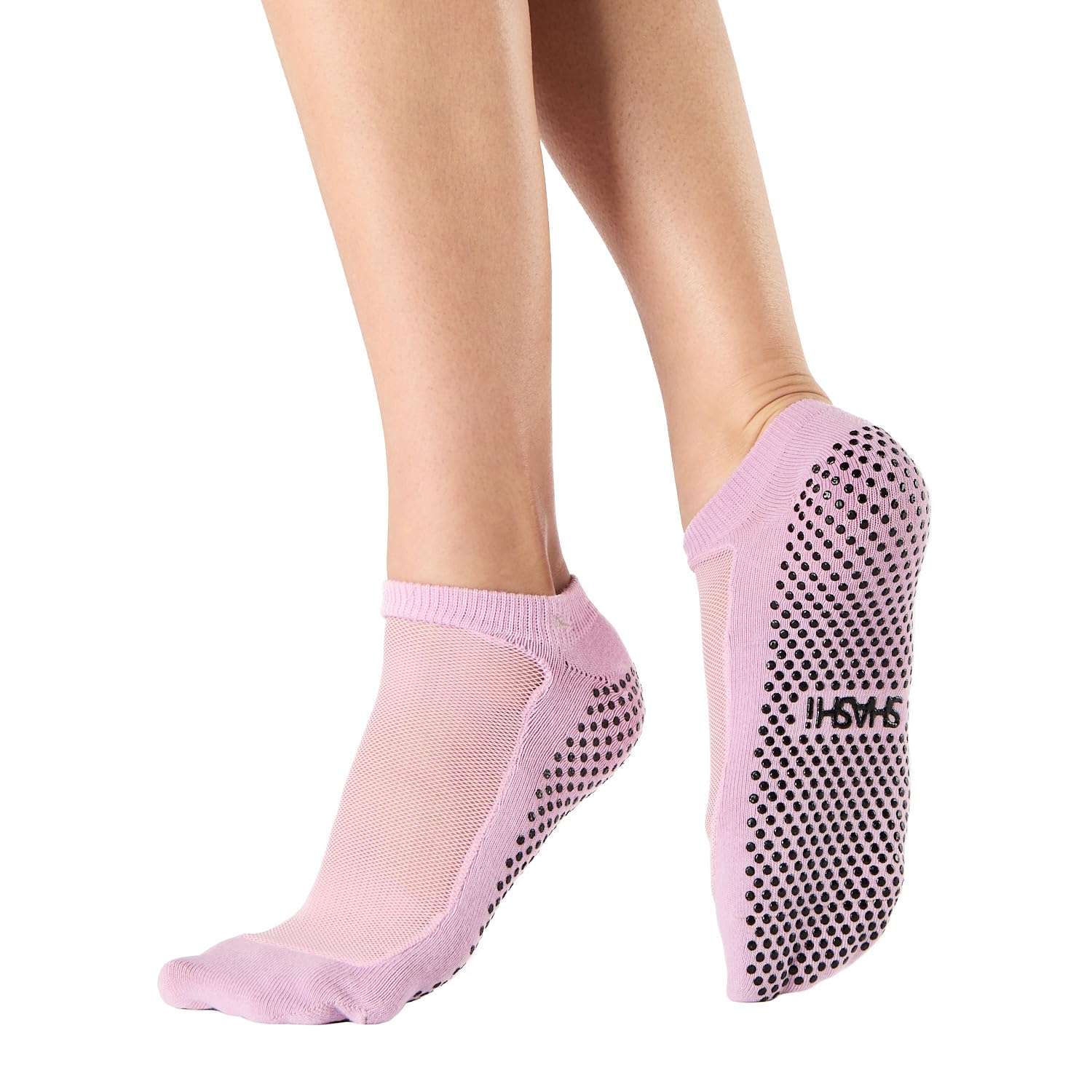SHASHI Mesh Socks for Women – Stylish, Full-Coverage Non Slip Socks for Barre, Yoga and More