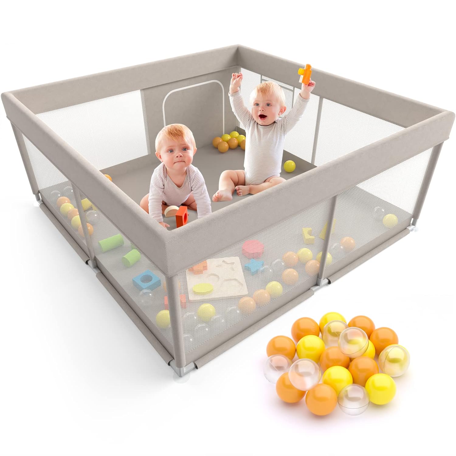 Buy Baby Playpen, 47x47inch Playpen, Playpen for Babies and Toddlers