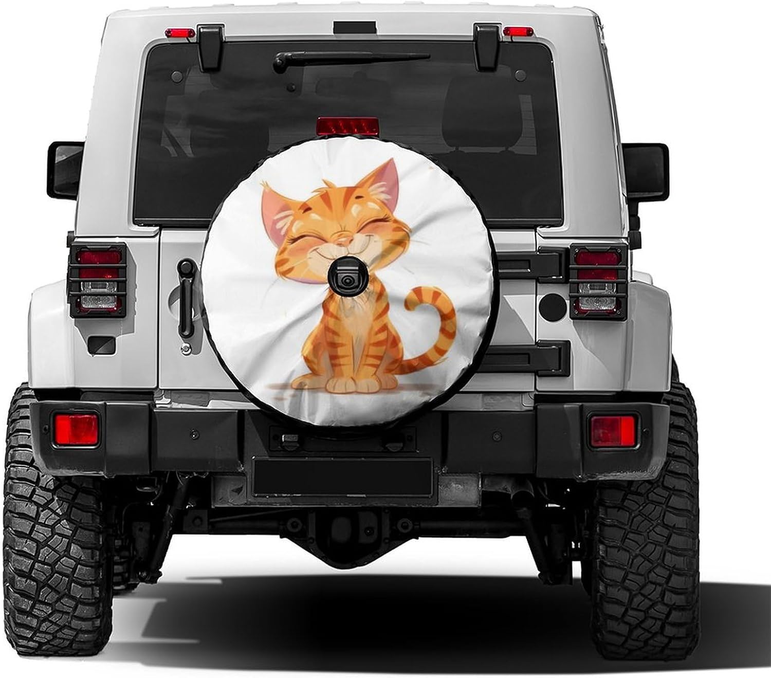 Pink Flamingo Spare Tire Cover with Backup Camera Hole Wheel Tire Cover Fit Trailer, RV, SUV and Many Vehicle 18inch