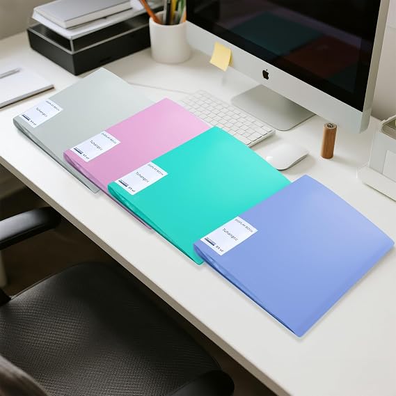 Tuhangcc Binder with Plastic Sleeves 30-Pocket with Clear Sheet Protectors 8.5x11, Heavy Duty Art Portfolio Folder, Presentation Book Display 60 Pages of Document Organizer(Green)