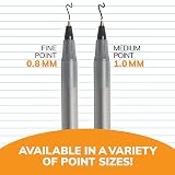 BIC(R) Round Stic(R) Ballpoint Pens, Medium Point, 1.0 mm, Translucent Barrel, Black Ink, Pack of 12 – view 6