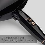 BaByliss Sèche-cheveux Pro Power - Sèche-cheveux puissant de 2300W, Moteur AC Professionnel, Technologie Ionique Anti-Frisottis, 3 réglages de température & 2 réglages de vitesse, Noir, D5245E - 2