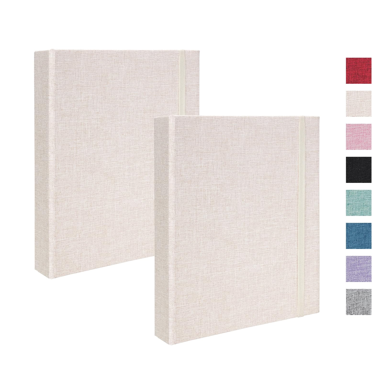Small Polaroid Photo Album 2x3, Pack of 2 Linen Picture Book, Each Mini Album Holds 208 Photos for Fujifilm Instax Mini Polaroid Snap-image-9