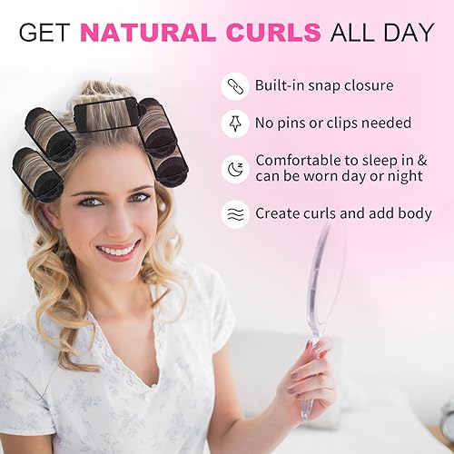 Miniatura 2 de 36 rodillos de esponja de espuma, rizadores de pelo suaves para dormir, rizadores de pelo flexibles, rizadores de esponja para peinar el cabello