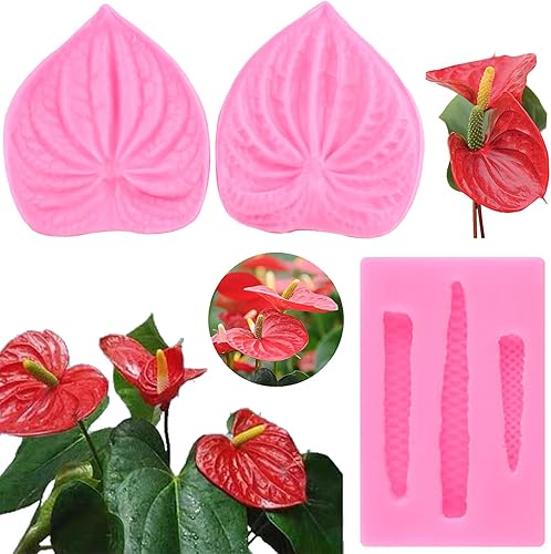 Vista 37 de Zixiang Molde de veteado de silicona para pasta de goma, molde de pasta de goma, molde de flor de peonía, molde de lirio de orquídea para decoración