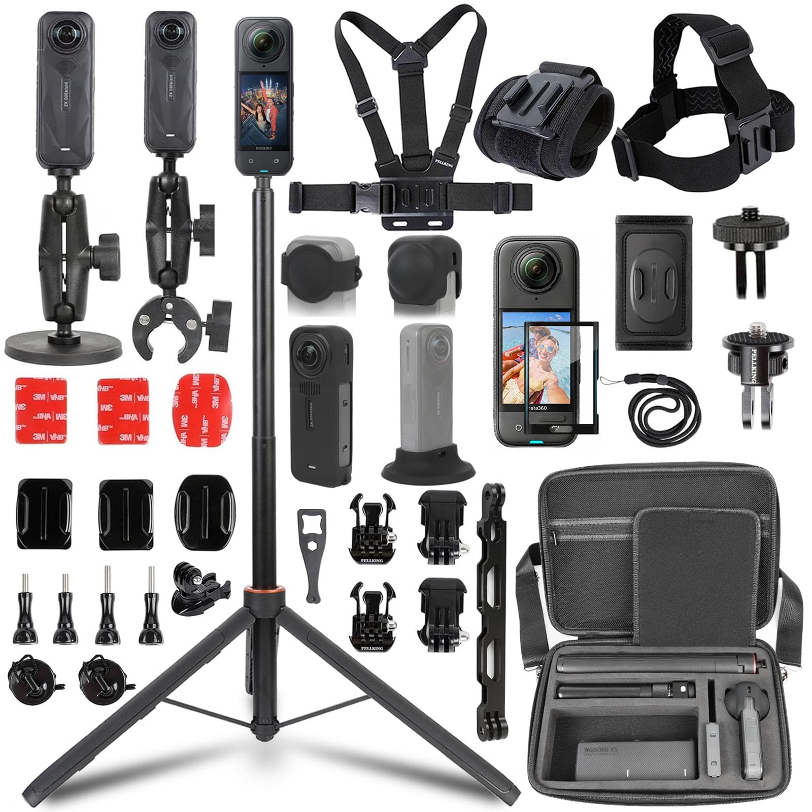 Photo 1 of PellKing Insta360 X5 Accessories Kit