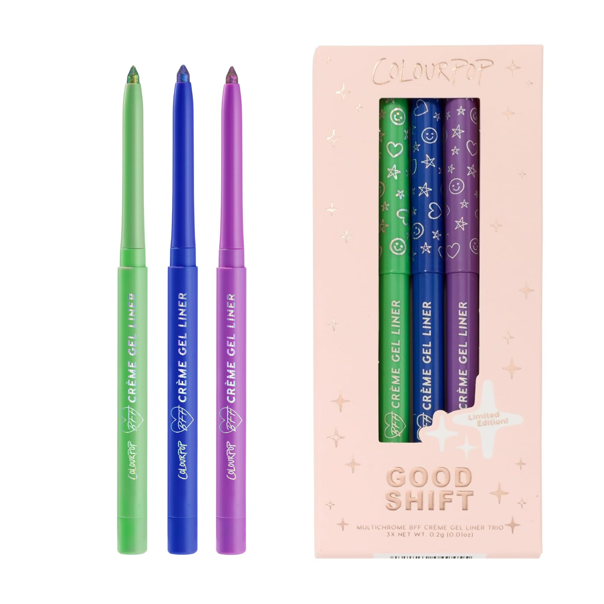 Amazon.com : ColourPop BFF Crème Gel Waterproof Chrome Eyeliner