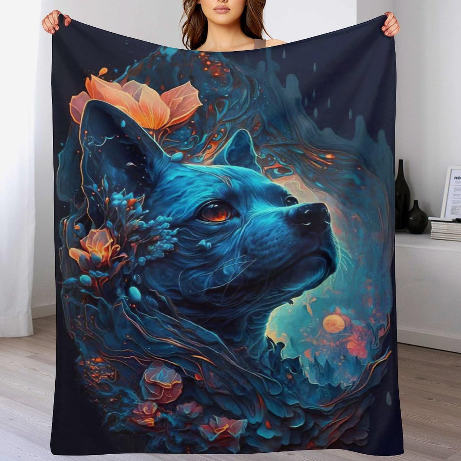 Couverture polaire chien pour soirées cocooning et lit douillet