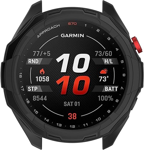 Miniatura 6 de Funda protectora de pantalla compatible con Garmin Approach S70 de 1.850 in, funda protectora completa de TPU de repuesto para accesorios Garmin