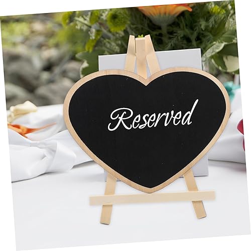 Miniatura 6 de Operitacx 4pcs Vertical Blackboard Small Chalkboard Chalk Board Markers Chalkboard Signs Pizarrones para Niños Tabletop Chalkboard Sign Table