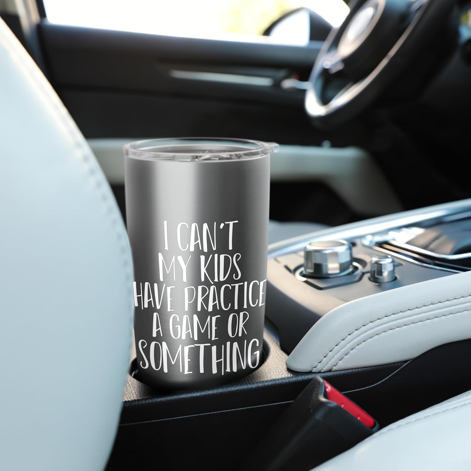 Funny I Can't My Kids Have Practice A Game Or Something Stainless Steel Insulated Tumbler - Image 6